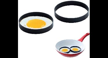 Orion - Metalen Eivorm - 2 Stuks - Antiaanbaklaag - Vaatwasserbestendig