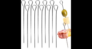 Orion - Keuken Igle Set - Roestvrij Stalen Spiesen - 10 cm - 10 Stuks