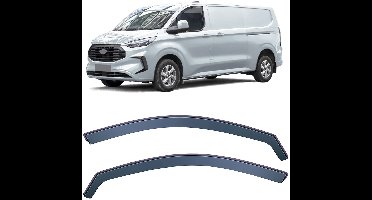 Zijwindscherm Smoke Passend Voor Ford Transit Custom / Tourneo Custom Vanaf 2023 Zijwindschermen Zijwind Regen