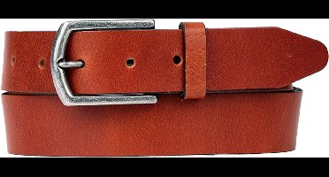 Petrol Industries Riem Heren - Broekriem - Verstelbaar - Leer - Cognac - 115 cm