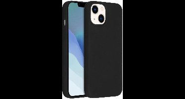 Accezz Hoesje - Geschikt voor Apple iPhone 14 / 13 - Liquid Silicone Backcover geschikt voor MagSafe - Zwart