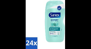 24 x Sanex – Douchegel – Expert Skin Health Agave Revitalizing – 450 ml - Huidverzorging - Hydratatie - Huidbarrière - Agave - Prebiotica