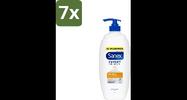 Sanex – Douchecrème – Expert Skin Health Naturals – 750 ml - Bulkverpakking - 7 stuks