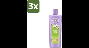 Andrélon – Shampoo – Langer Fris – 400 ml - Bulkverpakking - 3 stuks