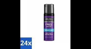 24 x John Frieda – Haarmousse – Frizz Ease Air Dry Waves Foam Styler – Natuurlijk golvend effect – 150 ml - Golven Maken - Haar Drogen Zonder Hitte - Pluizig Haar Temmen - Natuurlijke Slag - Lucht Drogen