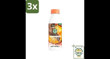 3 x Garnier - Fructis Hair Food Pineapple - Conditioner - Lang & Dof Haar - 350 ml - Grootverpakking - Haarvoeding - Haarontwarren - Haarverzorging - Haarverzorging Lang Haar - Haarverzorging Dof Haar
