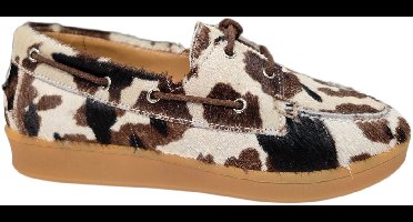 Piedi Nudi Porta 05.08 Cow Veterschoenen Koeienprint Suede Dames Breedtemaat H - Koeienprint - 42