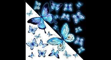 25 Stuks 3D Lichtgevende Vlinder Muurstickers Decoratie voor Slaapkamer en Kinderkamer