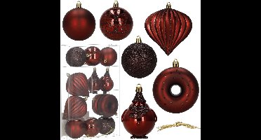 Springos Kerstballen | 12 Stuks | 6 cm | Rood