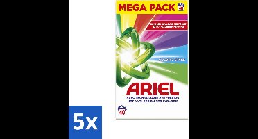 Ariel – Color – Snel Oplosbaar Waspoeder – 2,2 kg - Bulkverpakking - 5 stuks