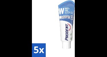 Prodent – Tandpasta – Wit + Fris – Complete Bescherming – 75 ml - Bulkverpakking - 5 stuks