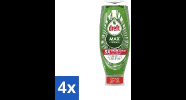 Dreft – Original – Max Power Afwasmiddel – 730 ml - Voordeelverpakking - 4 stuks