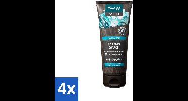 4 x Kneipp - Sport Douche 2‑in‑1 - Men - 200 ml - Sportdouche - Verkoelende Douche - Mannen Douche - Menthol Douche - Rozemarijn Douche