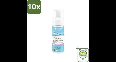 10 x WELEDA - Reinigingsmousse - Mild - 150 ml - Grootverpakking - Reinigingsmousse - Milde Reiniging - Normale Huid - Gemengde Huid - Biologische Hamamelis