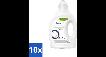 10 x Neutral - Wasverzachter - Parfumvrij - Gevoelige huid - 27 wasbeurten - Wasverzachter - Gevoelige Huid - Parfumvrij - Hypoallergeen - Babykleding