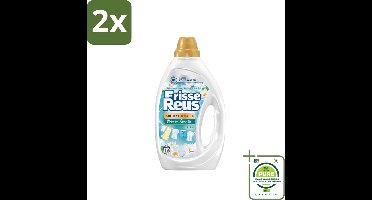 Frisse Reus - Vloeibaar Wasmiddel - Lotus - Witte Was - 19 Wasbeurten - Voordeelverpakking - 2 stuks - Wasmiddel - Waspoeder