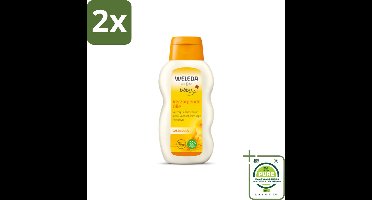 WELEDA - Verzorgende olie - Baby & Kind Calendula - 200 ml - Voordeelverpakking - 2 stuks - Babyhuidverzorging - Babyolie