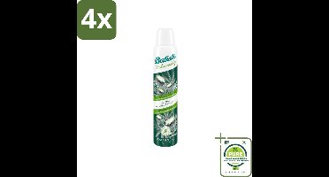 Batiste - Naturally Coconut Milk & Hemp Seed Oil - Droogshampoo - Anti-Pluis en Verfrist - 100% Natuurlijk - 200ml - Voordeelverpakking - 4 stuks - Droogshampoo - Kokosmelk