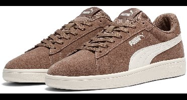 PUMA PUMA Smash 3.0 Unisex Sneakers - Totally Taupe-Warm White