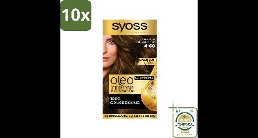 Syoss Oleo Intense - Haarverf - 4-60 - Goudbruin - 115ml x 10