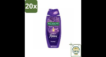 20 x Palmolive - Aroma Essences Ultimate Relax - Douchegel - Ontspannende Geur - 400 ml - Grootverpakking - Douchegel - Ontspannende Geur - Lavendel - Natuurlijke Geur - Huid Verzorging