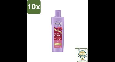 10 x Andrélon – Shampoo – Levendige Kleur – 250 ml - Grootverpakking - Kleurbehoud Haar - Levendige Kleur Shampoo - Hibiscus Extract Shampoo - UV-filter Shampoo - Gekleurd Haar Verzorging