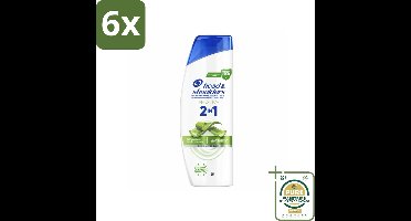 Head & Shoulders – 2-in-1 – Sensitive – 300 ml - Voordeelverpakking - 6 stuks - Shampoo tegen roos - Hydraterende shampoo