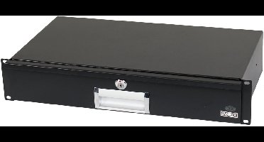 Innox RP-2UDS-S 19 inch racklade met sleutel 2U, ondiep