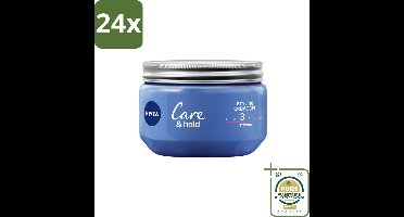 NIVEA - Stylingscrèmegel - Verzorging & Stevigheid - Reinigt Onmiddellijk De Poriën - 150 ml - Voordeelverpakking - 24 stuks - Haargel - NIVEA