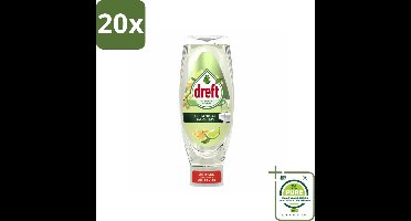 20 x Dreft – Bergamot & Gember – Afwasmiddel – 730 ml - Grootverpakking - Afwasmiddel Bergamot Gember - Natuurlijk Afwasmiddel - Biologisch Afbreekbaar Afwasmiddel - Schuimende Vaatwas - Vaatwas Met Natuurlijke Geur