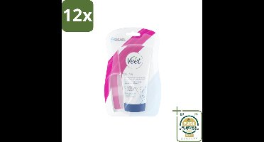 Veet - Ontharingscrème - Gevoelige Huid In Douche - Gemakkelijk Gebruik - 150 ml - Voordeelverpakking - 12 stuks - Gevoelige huid - Ontharingscrème douche
