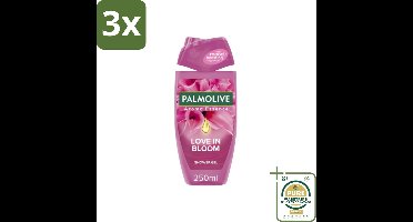 3 x Palmolive - Douchegel - Love in Bloom - Aroma Essence - 250 ml - Grootverpakking - Douchegel - Geurige Douchegel - Bloemengeur - Palmolive Love In Bloom - Douchegel Voor Vrouwen