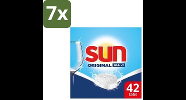 Sun – Vaatwastabletten – Original – 42 tabletten - Bulkverpakking - 7 stuks