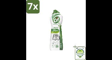 7 x Cif Schuurmiddel Cream Original 750 ml - Grootverpakking - Schuurmiddel - Schoonmaakmiddel - Hardnekkig Vuil - Keuken Schoonmaken - Badkamer Schoonmaken