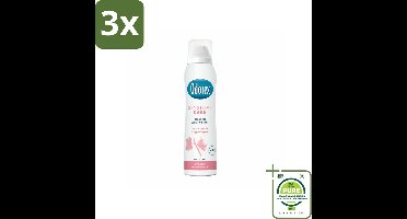 3 x Odorex Deodorant Spray Sensitive Care 150 ml - Grootverpakking - Gevoelige Huid - Deodorant - Antitranspirant - Bisabolol - Katoenolie