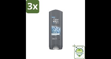 3 x Dove Douchegel Men+ Care Clean Comfort 250 ml - Grootverpakking - Douchegel - Dove - Verfrissend - Hydraterend - Frisse Geur