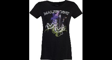 Disney Maleficent - Gel Printed Dames Tshirt - M - Zwart