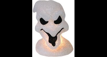 Lichtgevend spook hoofd decoratie - Feestdecoratievoorwerp