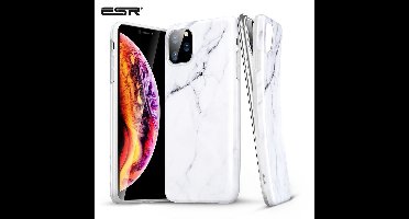 ESR Marble TPU marmer hoesje voor iPhone 11 Pro Max - wit