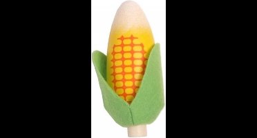 Mama Memo Maiskolf Hout 10 Cm Geel