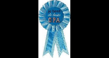 Haza Original Rozet ''je Bent De Beste Opa'' 8 X 14,5 Cm