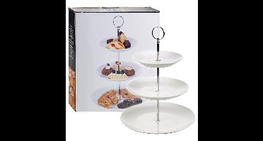 Excellent Houseware etagere - 3 laags - porselein
