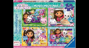 Gabby's Dollhouse puzzelset – 4 × 42 stukjes