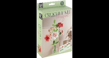 Haakset - Bloemen Boeket - Roze - 21x16x5cm