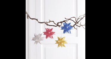 folia vouwbladen Bascetta-ster, 75 x 75 mm, pastel, 115 g/m2