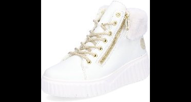 Rieker dames veterboot wit