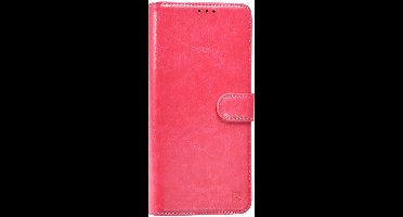 TUNIQ telefoonhoesje voor Samsung Galaxy A56 - Boekmodel voor 3 pasjes - Magneetsluiting - Felroze