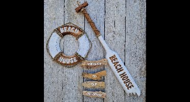 Migo Styling - Houten Peddel - Boei - Beach - Pakket - Bruin - Tuin - Decoratie - 3 producten