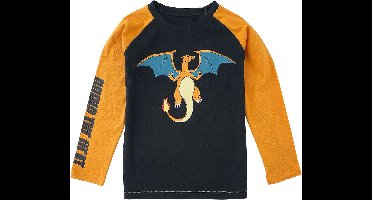 Pokémon Kids - Glurak - Bring The Heat Jongens & meisjes Longsleeve - zwart/oranje - 158/164