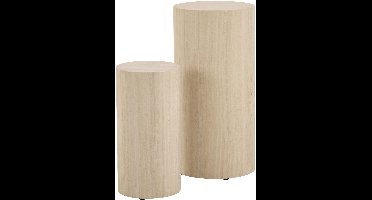 Sohome Zuil Dinorah Travertinlook, Set van 2 stuks - Beige